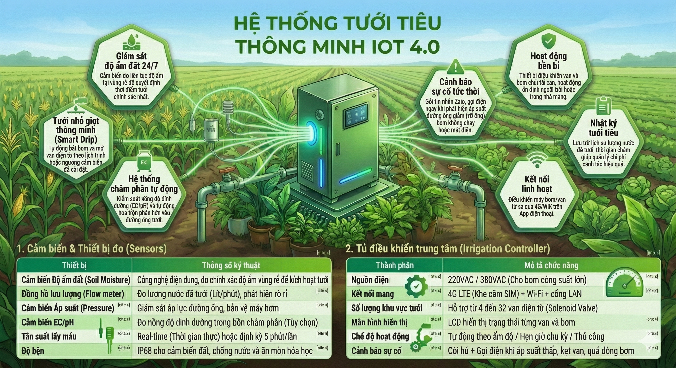 Tủ điều khiển IoT trung tâm
